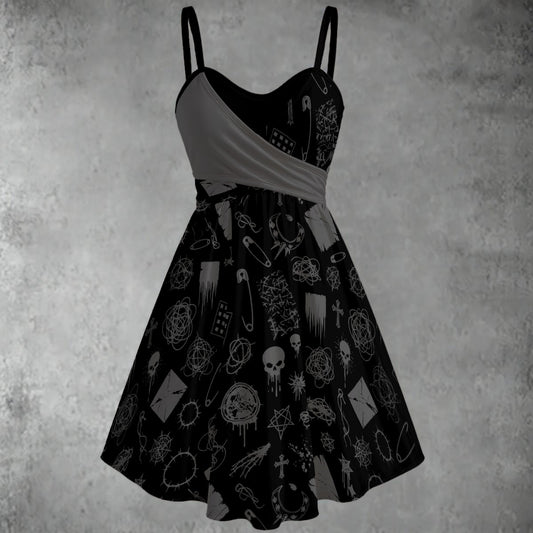 Rebel Grime Spaghetti Strap Dress