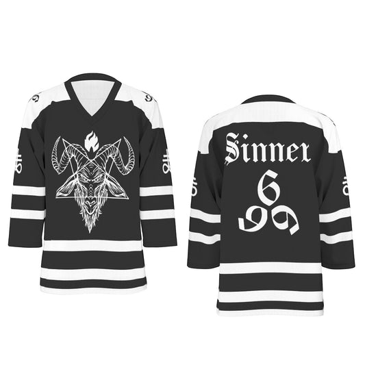 Sinner Unisex V-neck Hockey Jersey