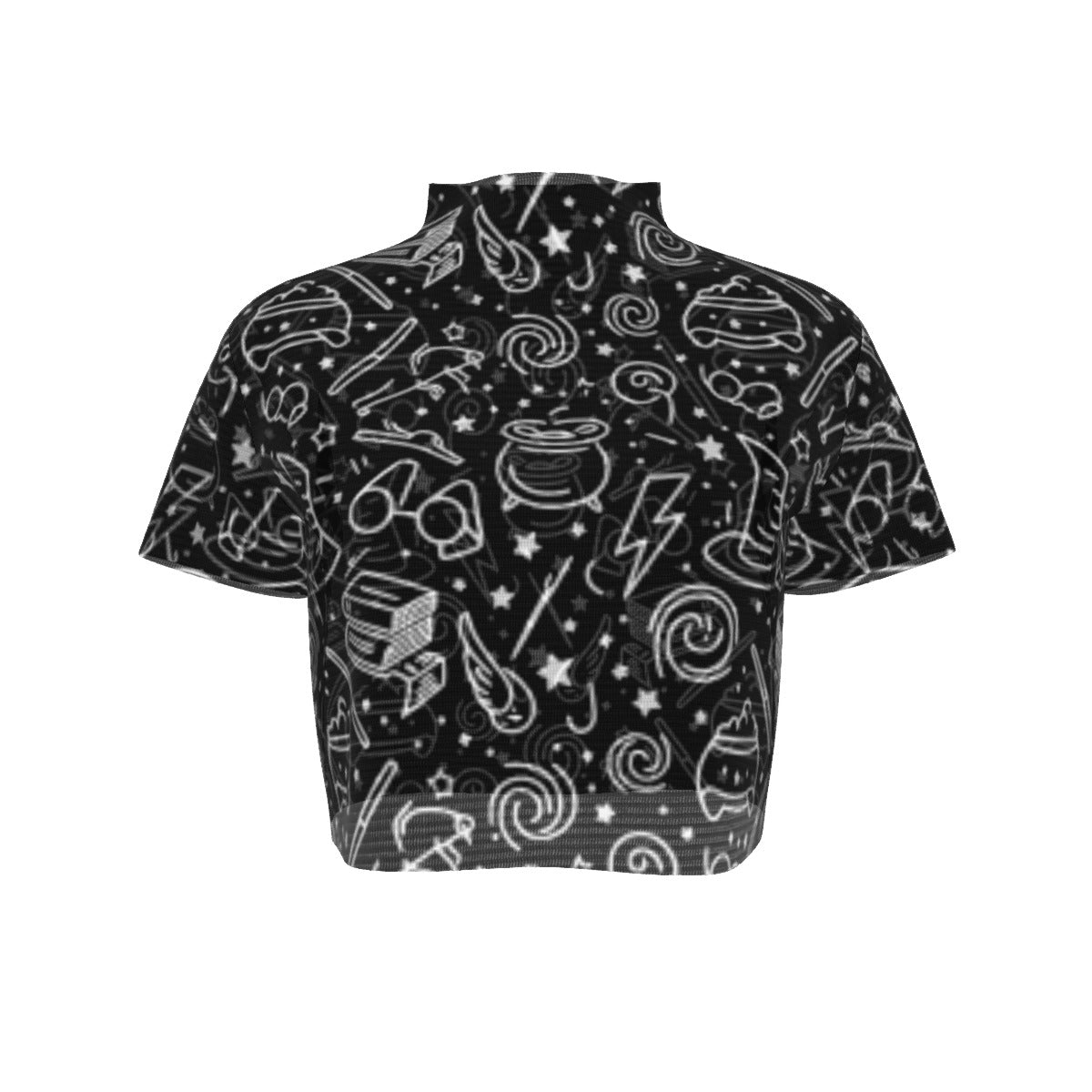 Magic Awakend Short Sleeves Mesh Crop Top