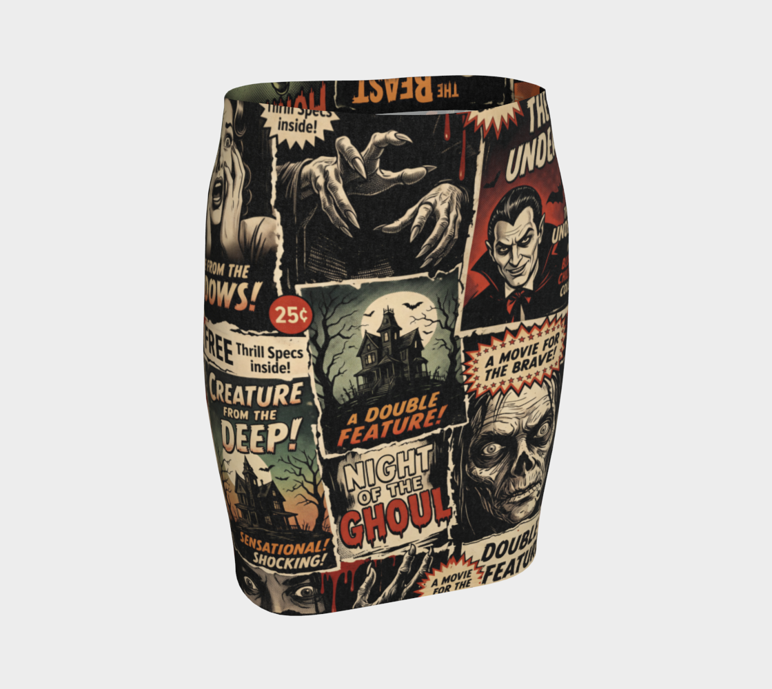 Double Feature | Monsters Fitted Dress
