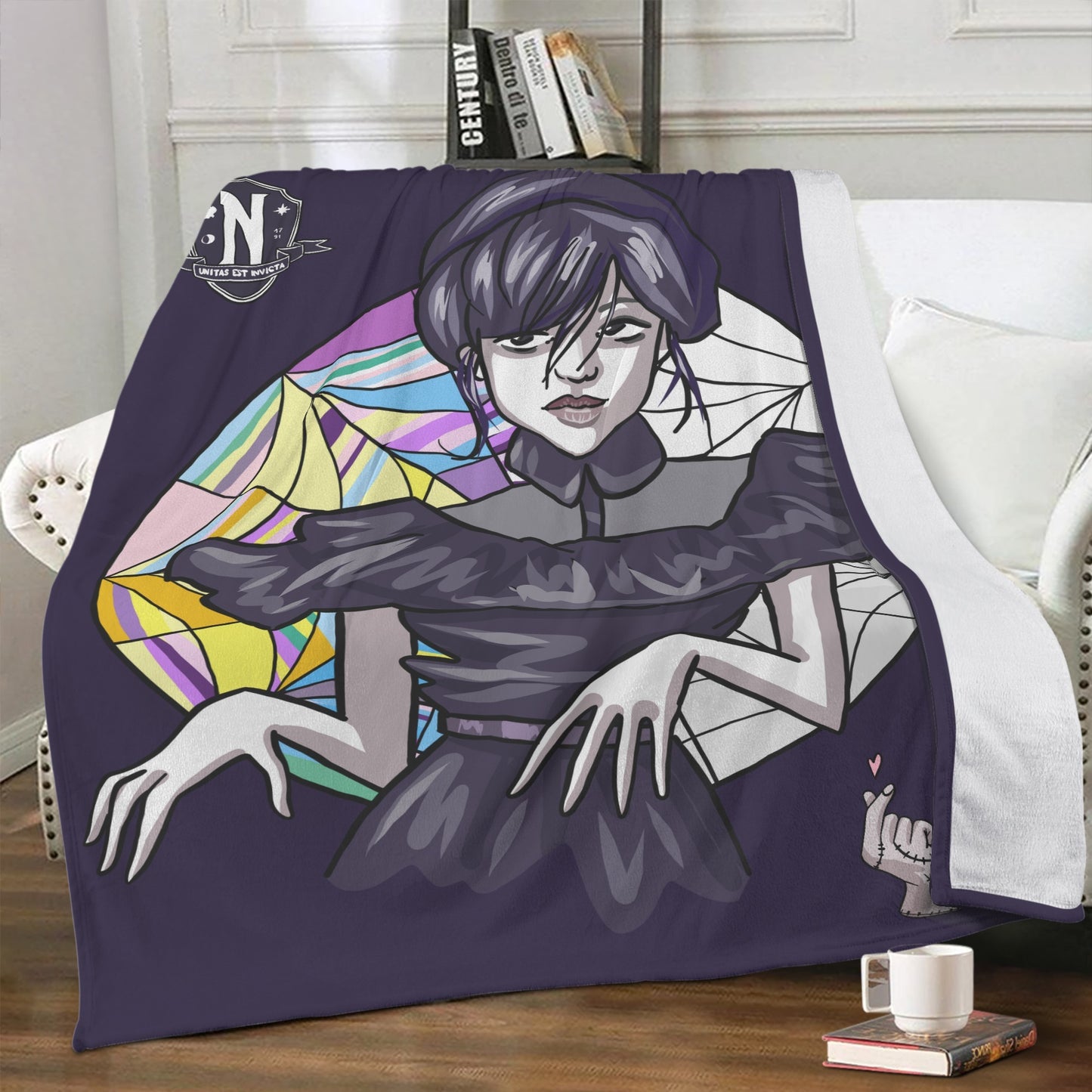 Wednesday Addams Premium Fleece Blanket