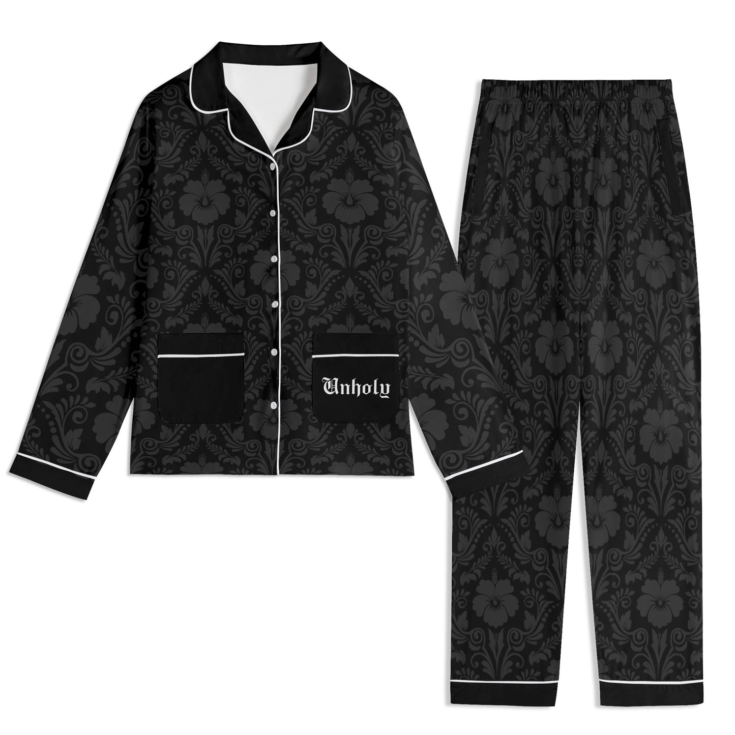 Unholy Flowers Unisex Nightwear Pajama Set