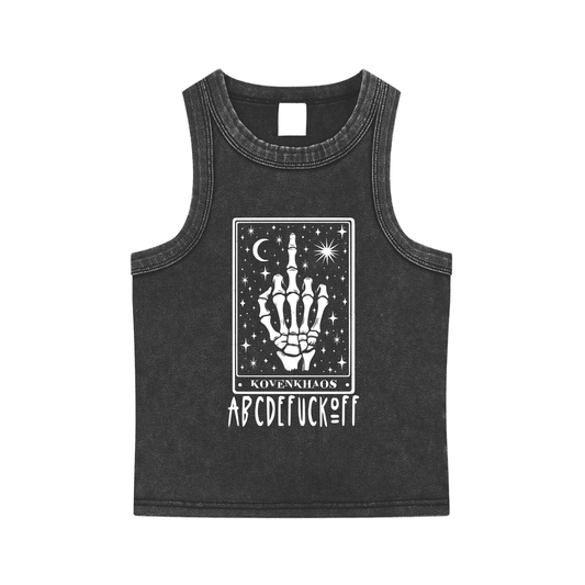 Fvck You Snow Washed Tank Top
