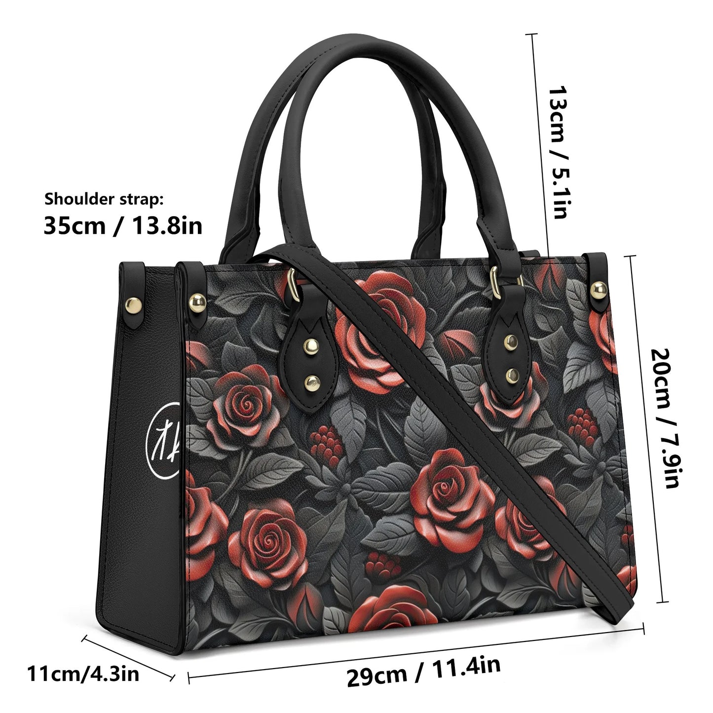 Decay of Roses Leather Bag