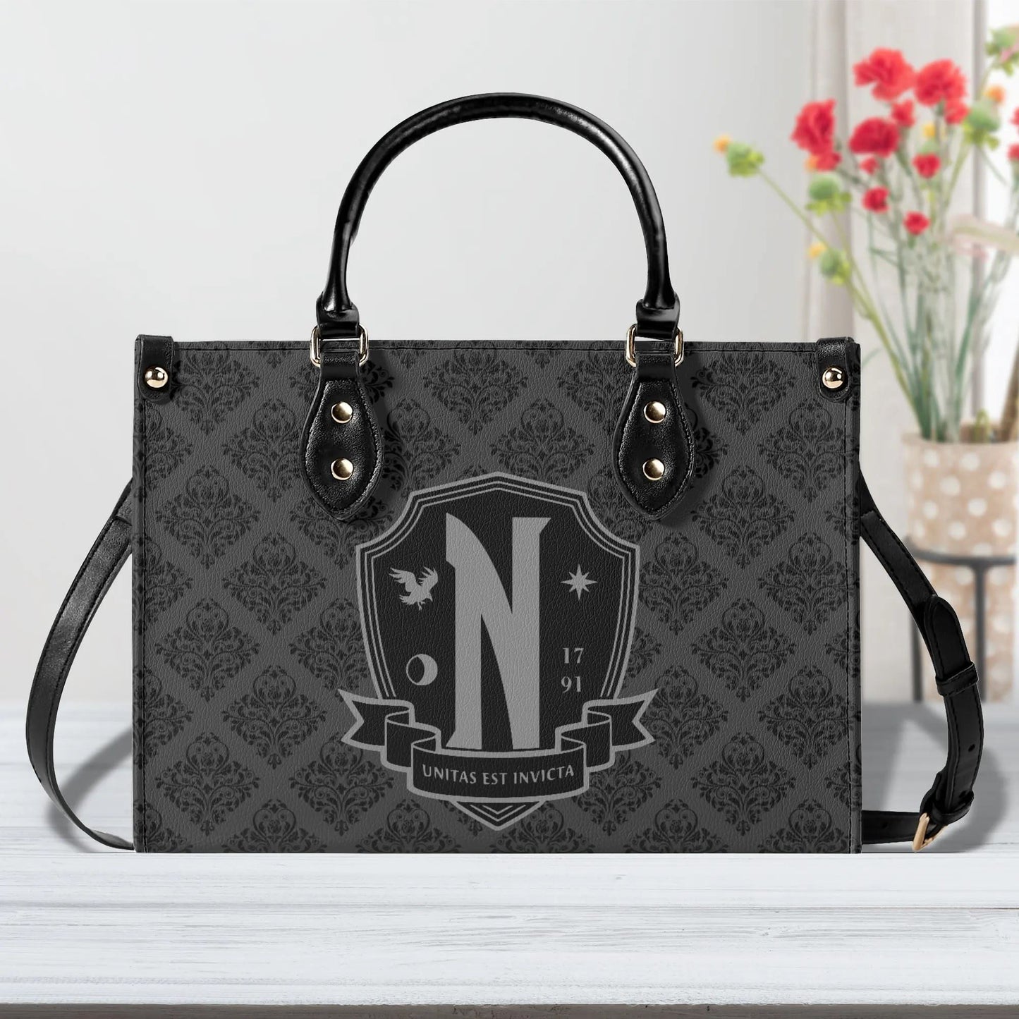 Nevermore Academy New LARGE Leather Handbag