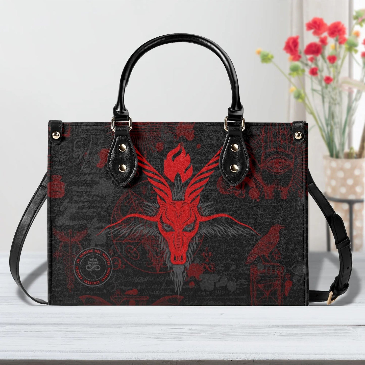 Red Dawn New LARGE Leather Handbag