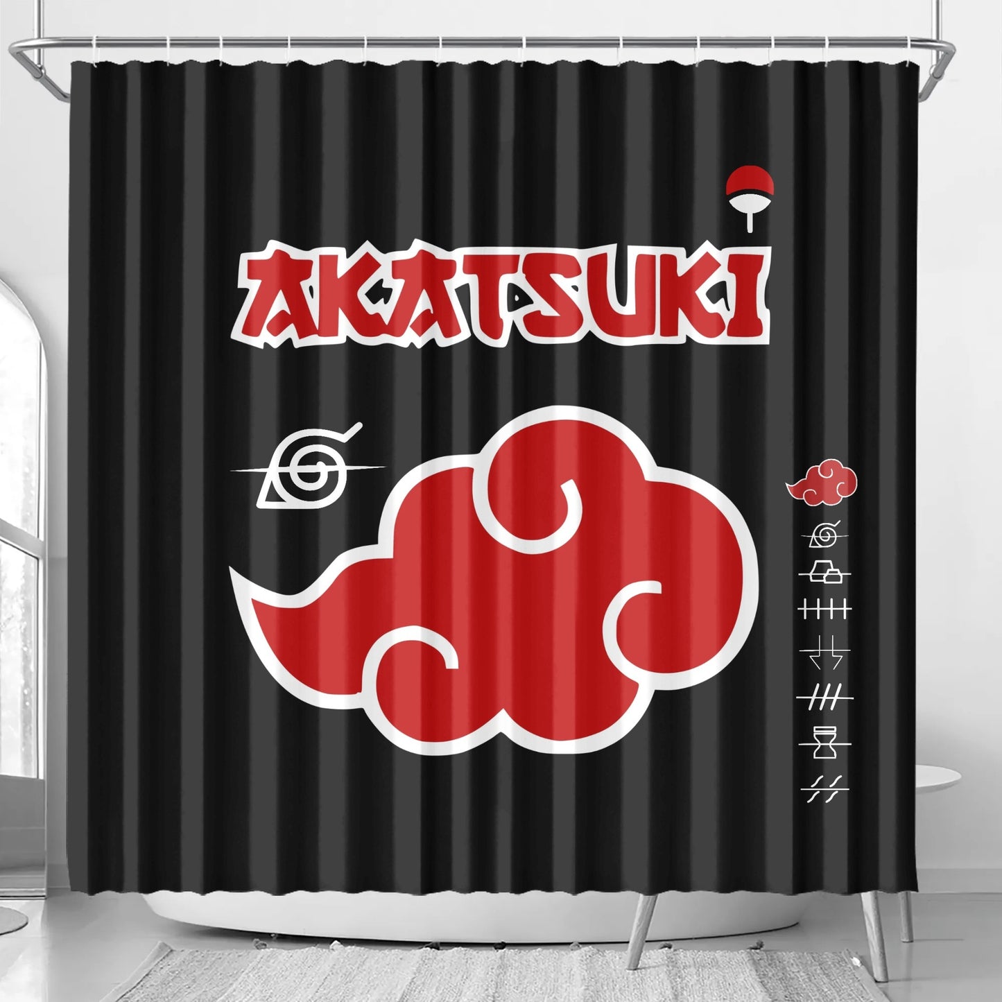 Akatsuki Bath Room Shower Curtain