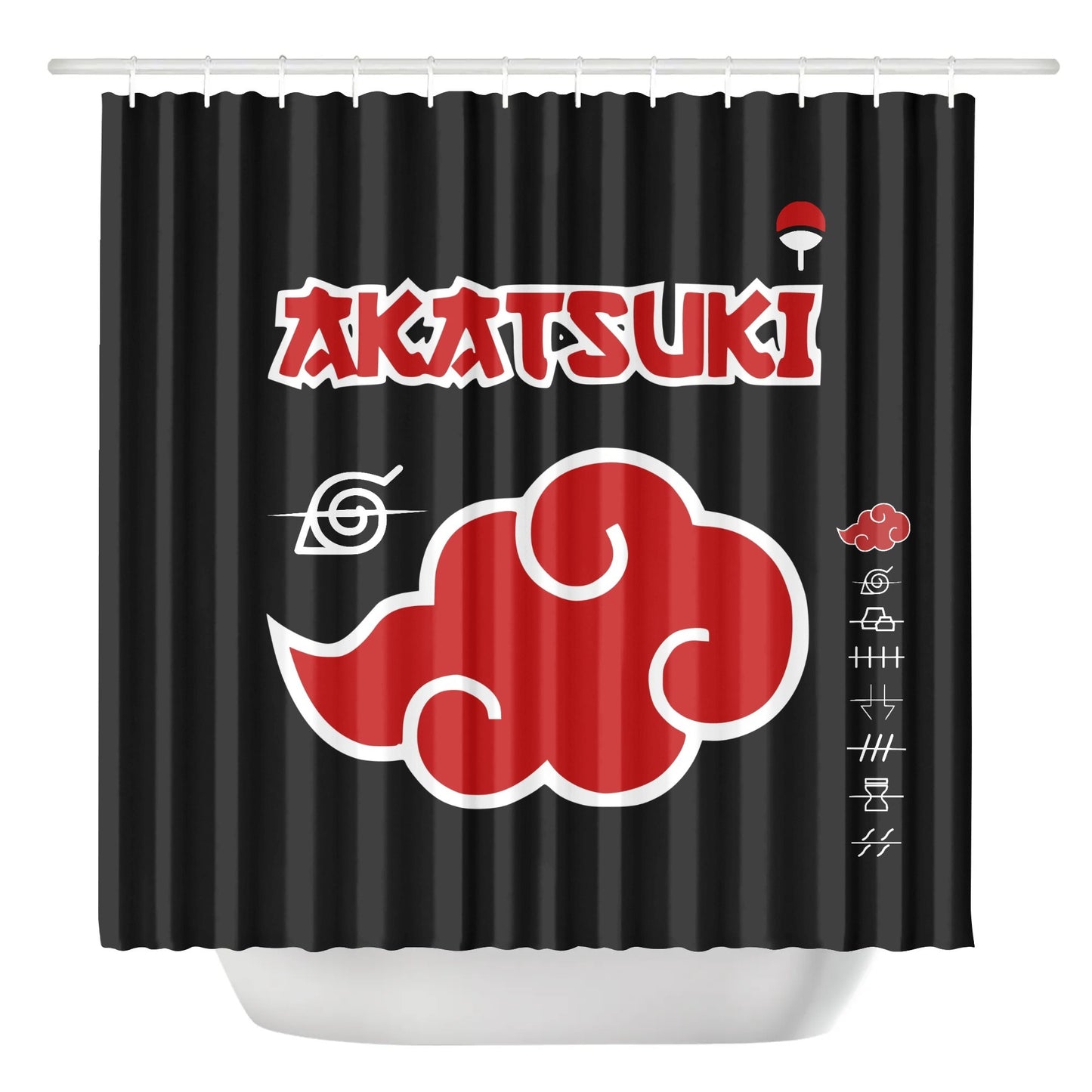 Akatsuki Bath Room Shower Curtain