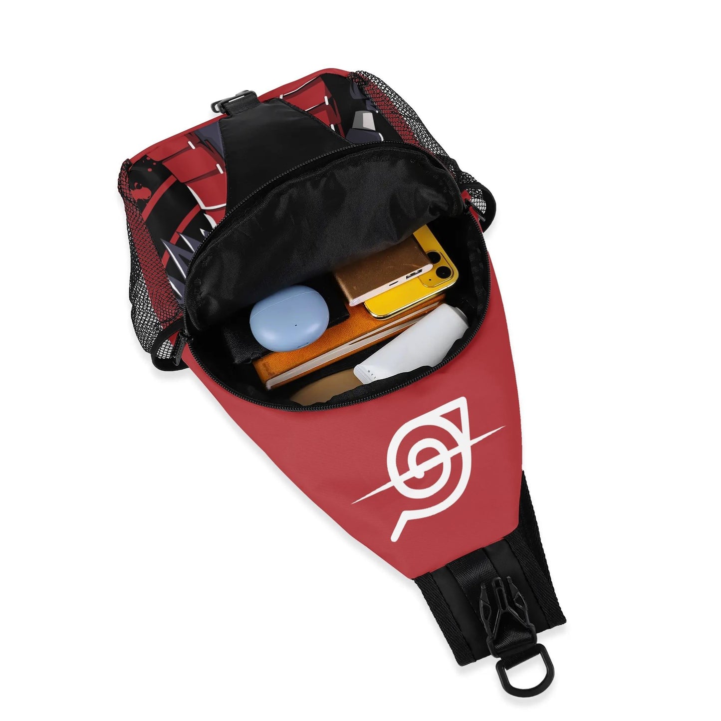 Madara Uchiha Crossbody Bag with Adjustable Strap