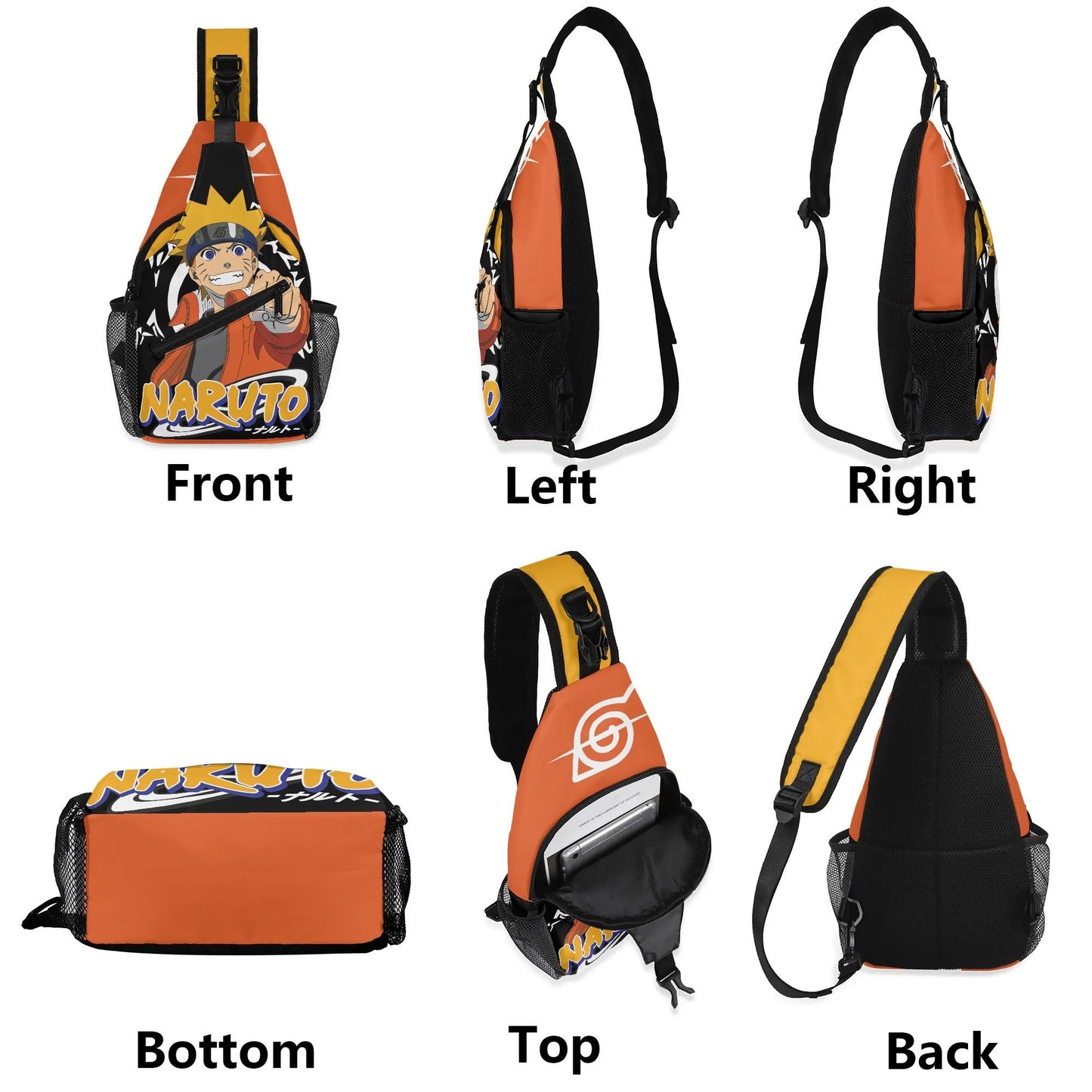 Naruto Crossbody Bag with Adjustable Strap