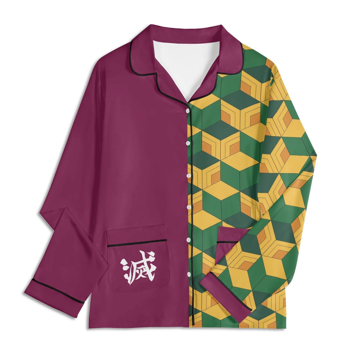 Demon Slayer Tomiok Giyuu Unisex Nightwear Pajama Set