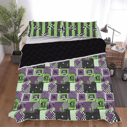 Never Trust the Living Quilt Bedding Set