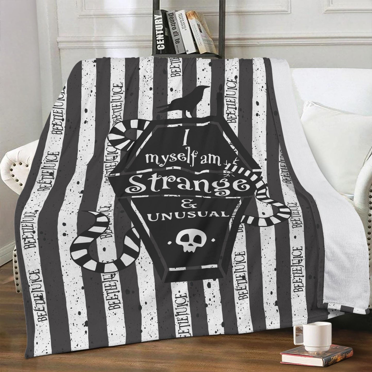 Beetlejuice, Beetlejuice, Beetlejuice  Premium Fleece Blanket