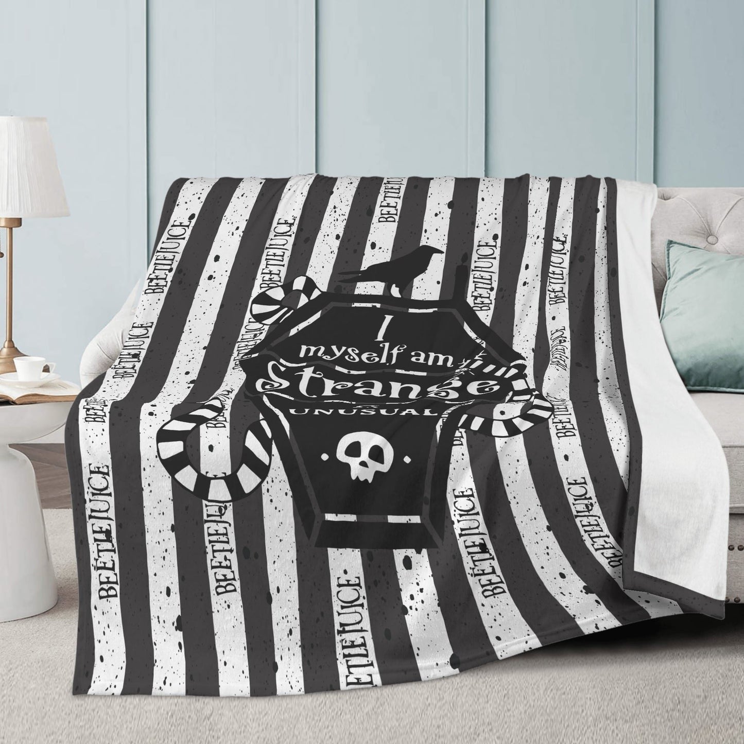 Beetlejuice, Beetlejuice, Beetlejuice  Premium Fleece Blanket