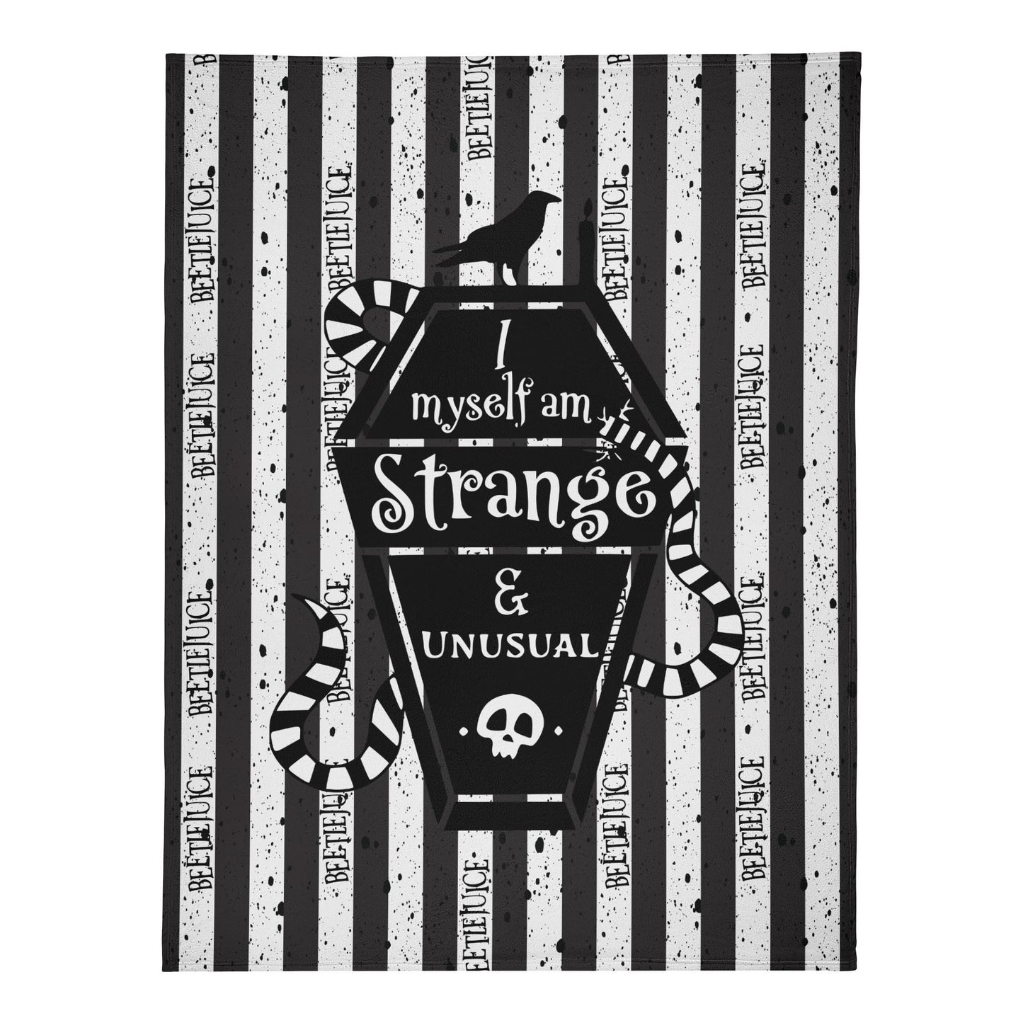 Beetlejuice, Beetlejuice, Beetlejuice  Premium Fleece Blanket