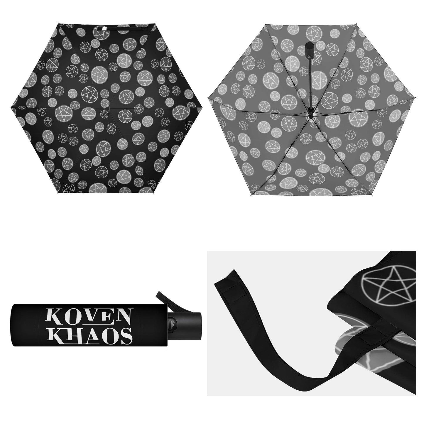 Pentagrams Auto Open & Close Umbrella