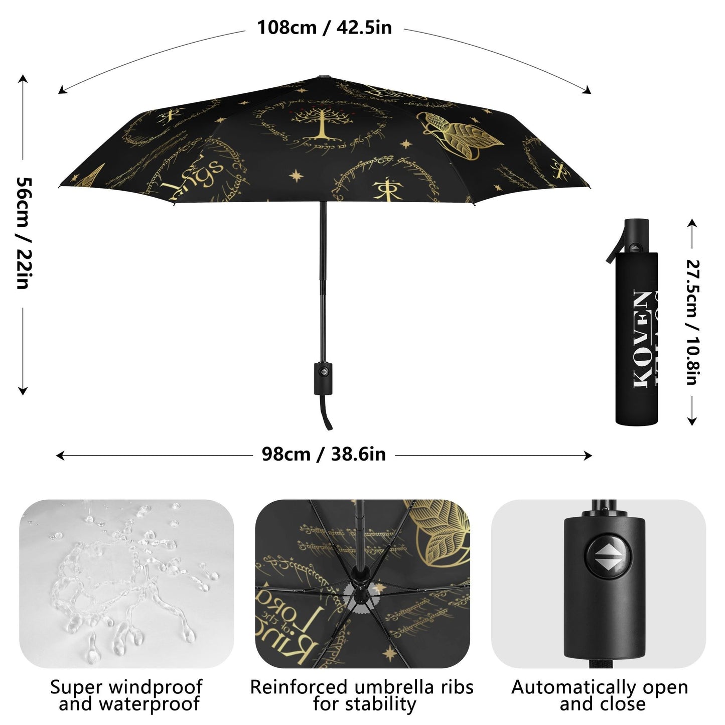 LOTR Auto Open & Close Umbrella