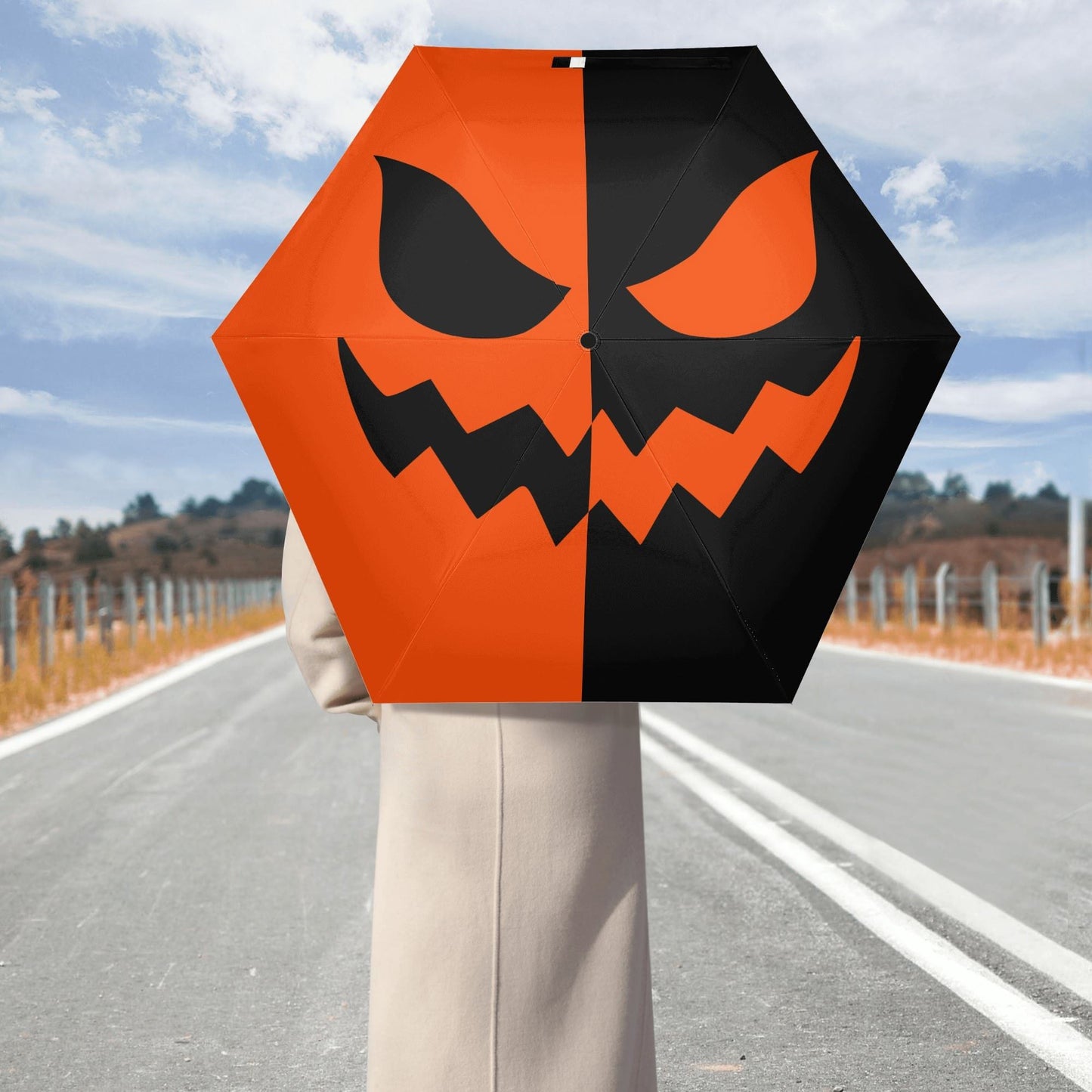 Trick or Treat Auto Open & Close Umbrella