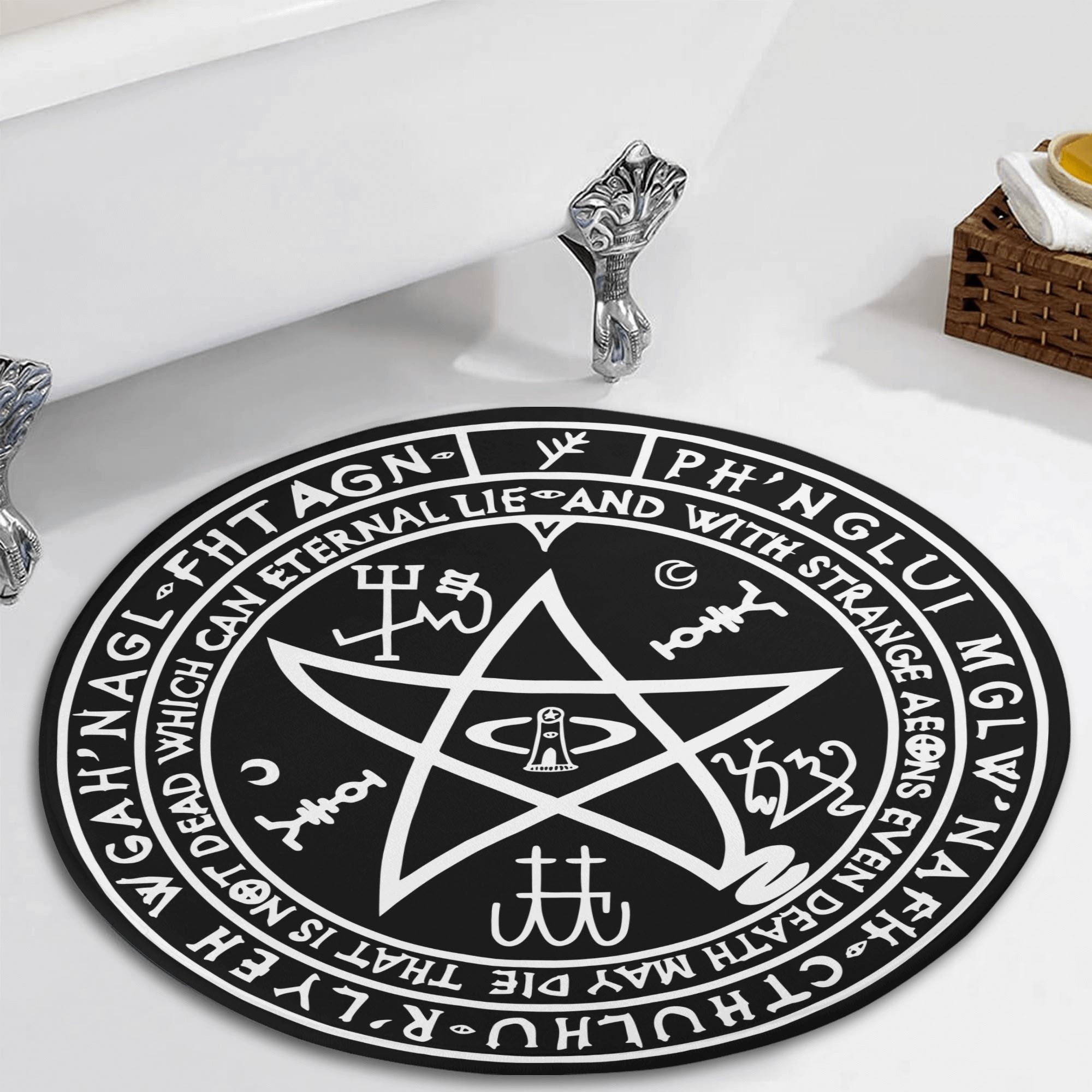 Cthulhu Sigil Round Rug – KovenKhaos