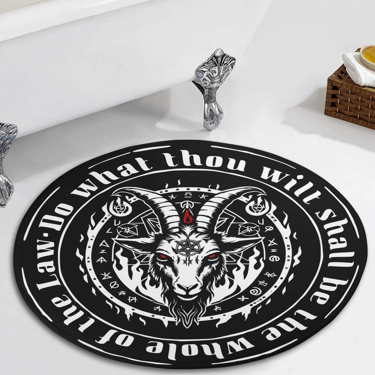 Do What Thou Sigil Round Rug