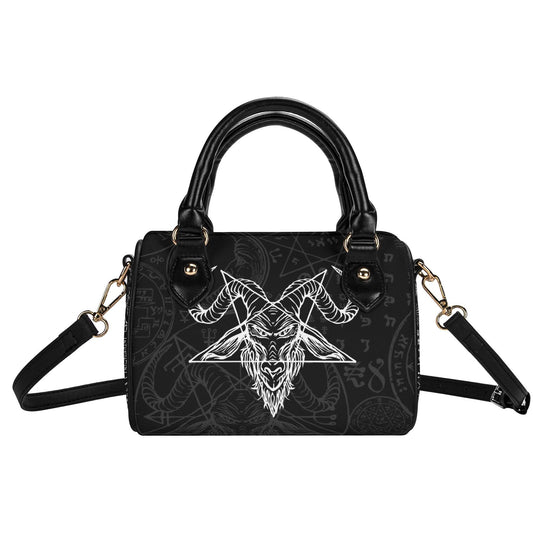 Dark Alchemy Leather Mini Boston Satchel Handbag
