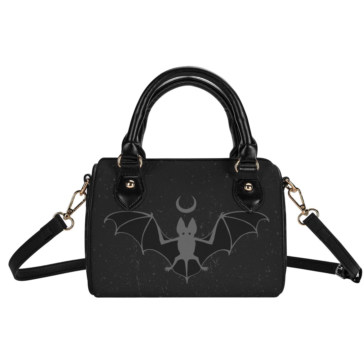 Nightstalker Leather Mini Boston Satchel Handbag