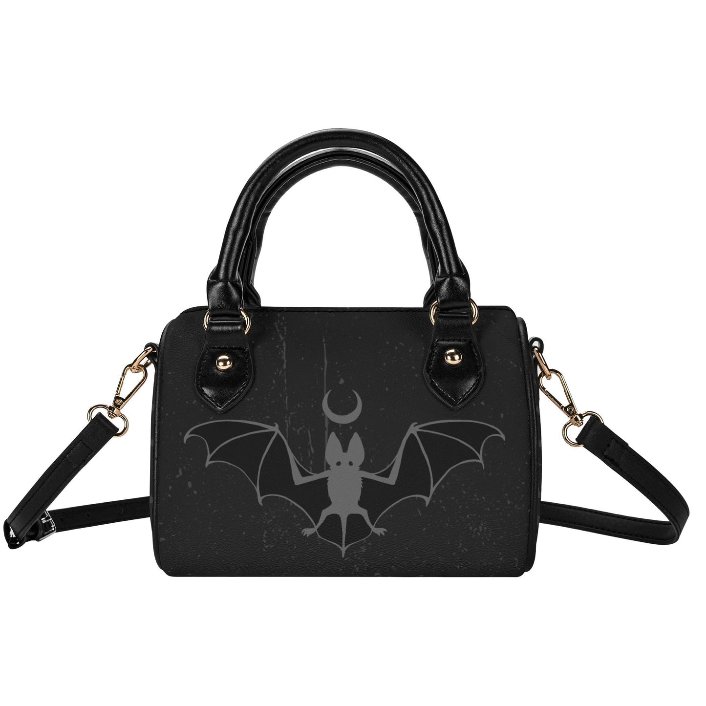 Nightstalker Leather Mini Boston Satchel Handbag