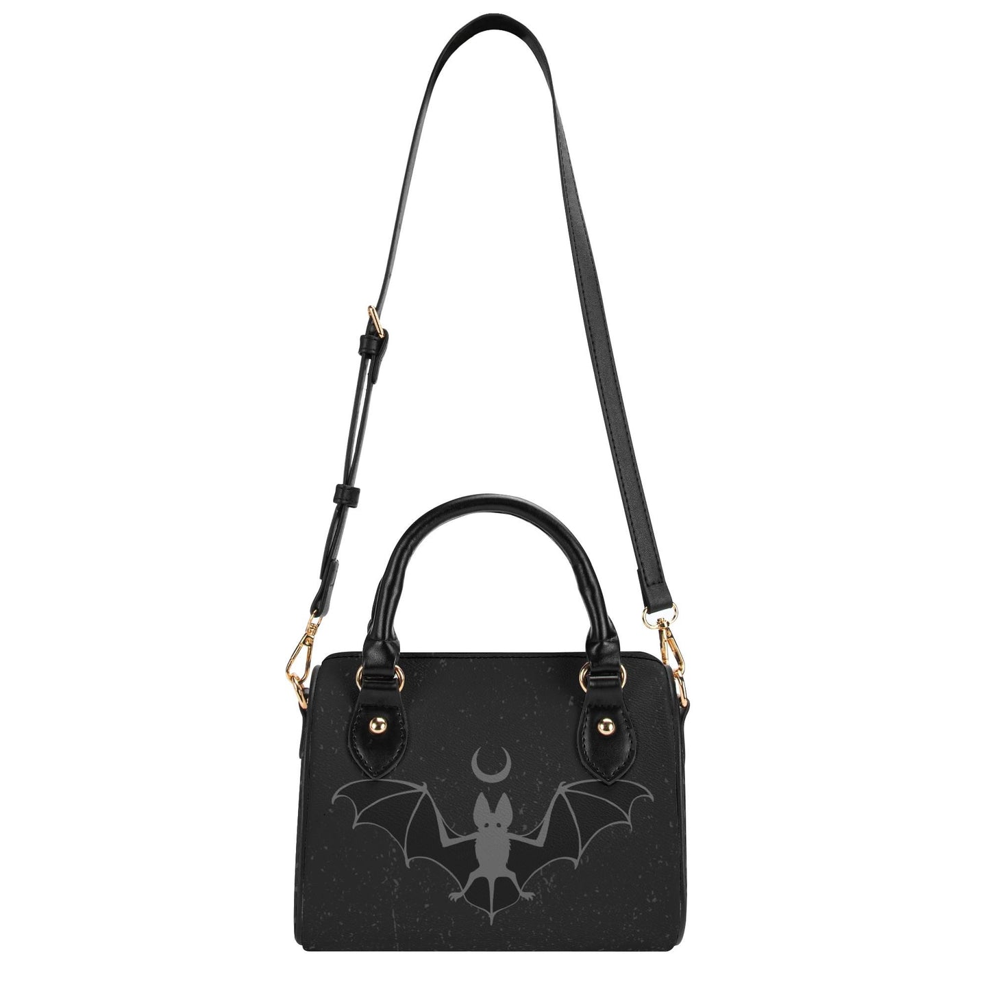 Nightstalker Leather Mini Boston Satchel Handbag