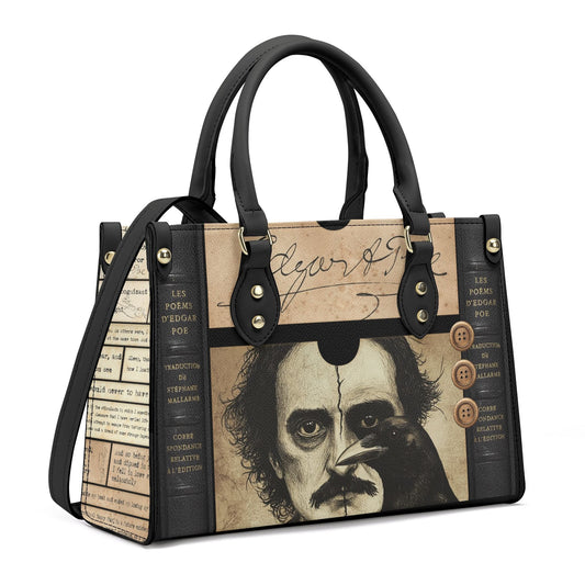 Edgar Allen Poe Leather Bag