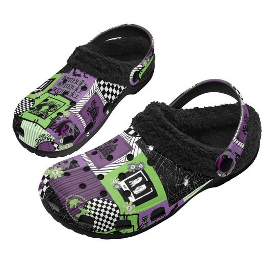 Strange I Am Winter Fur Lined Clogs