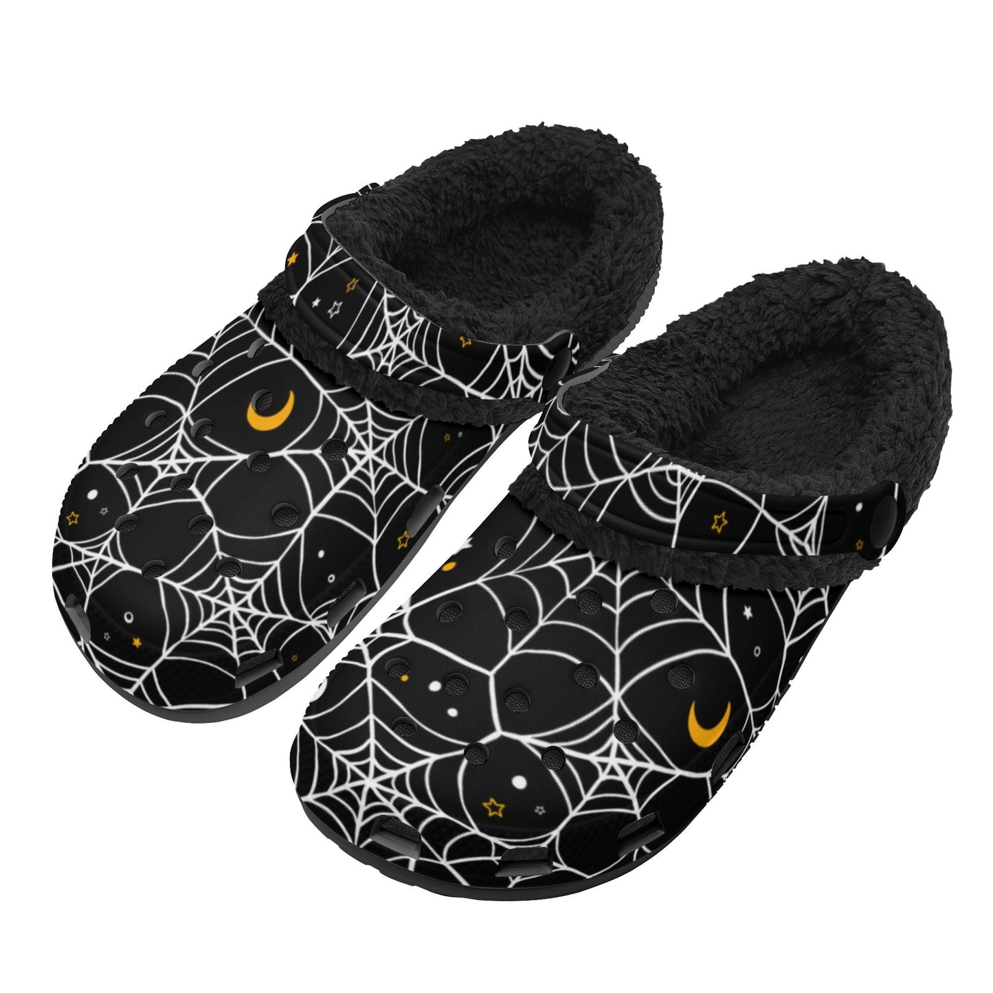 Cosmic Web Winter Fur Lined Clogs