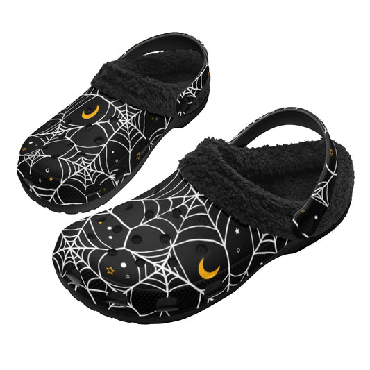 Cosmic Web Winter Fur Lined Clogs