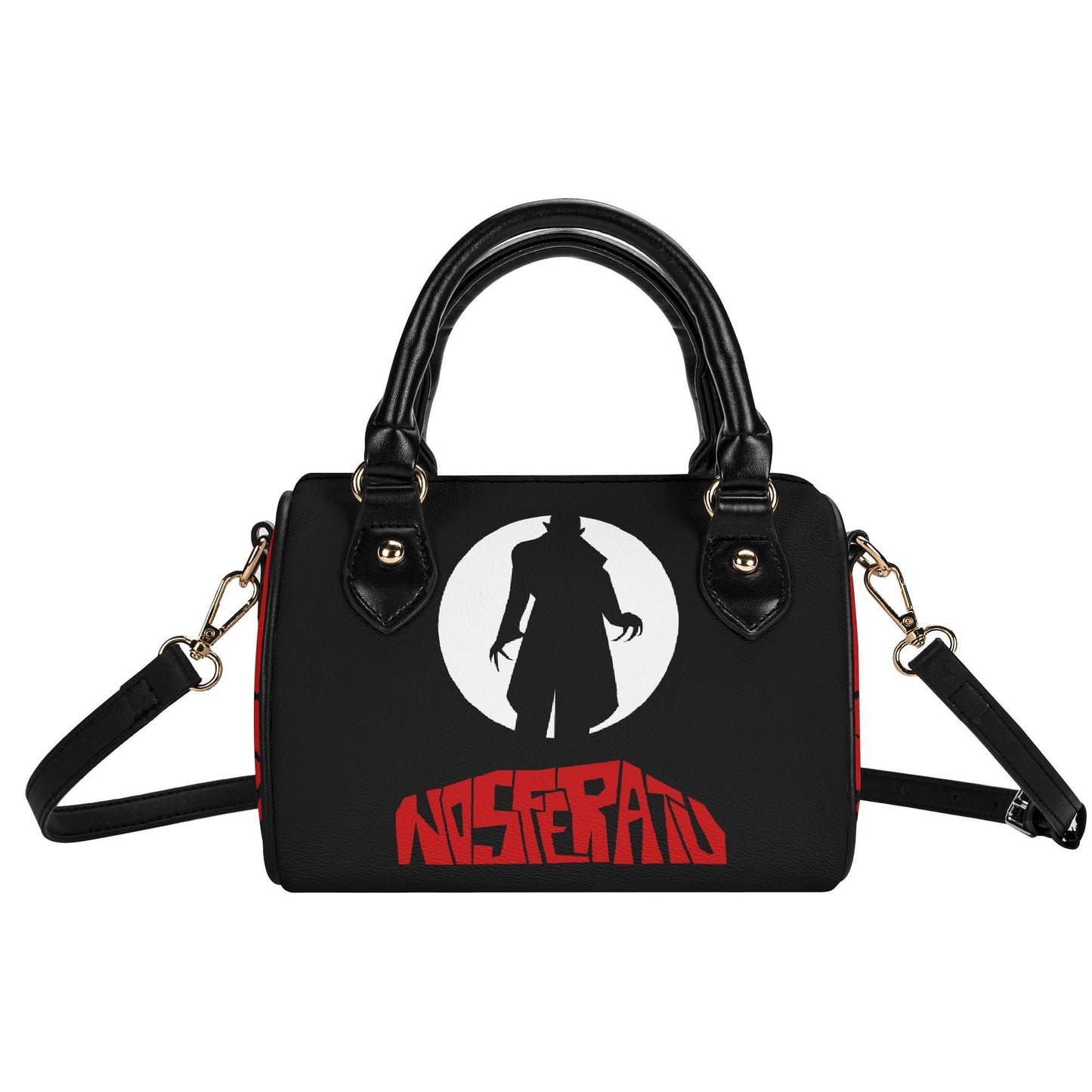 Nosferatu Leather Mini Boston Satchel Handbag