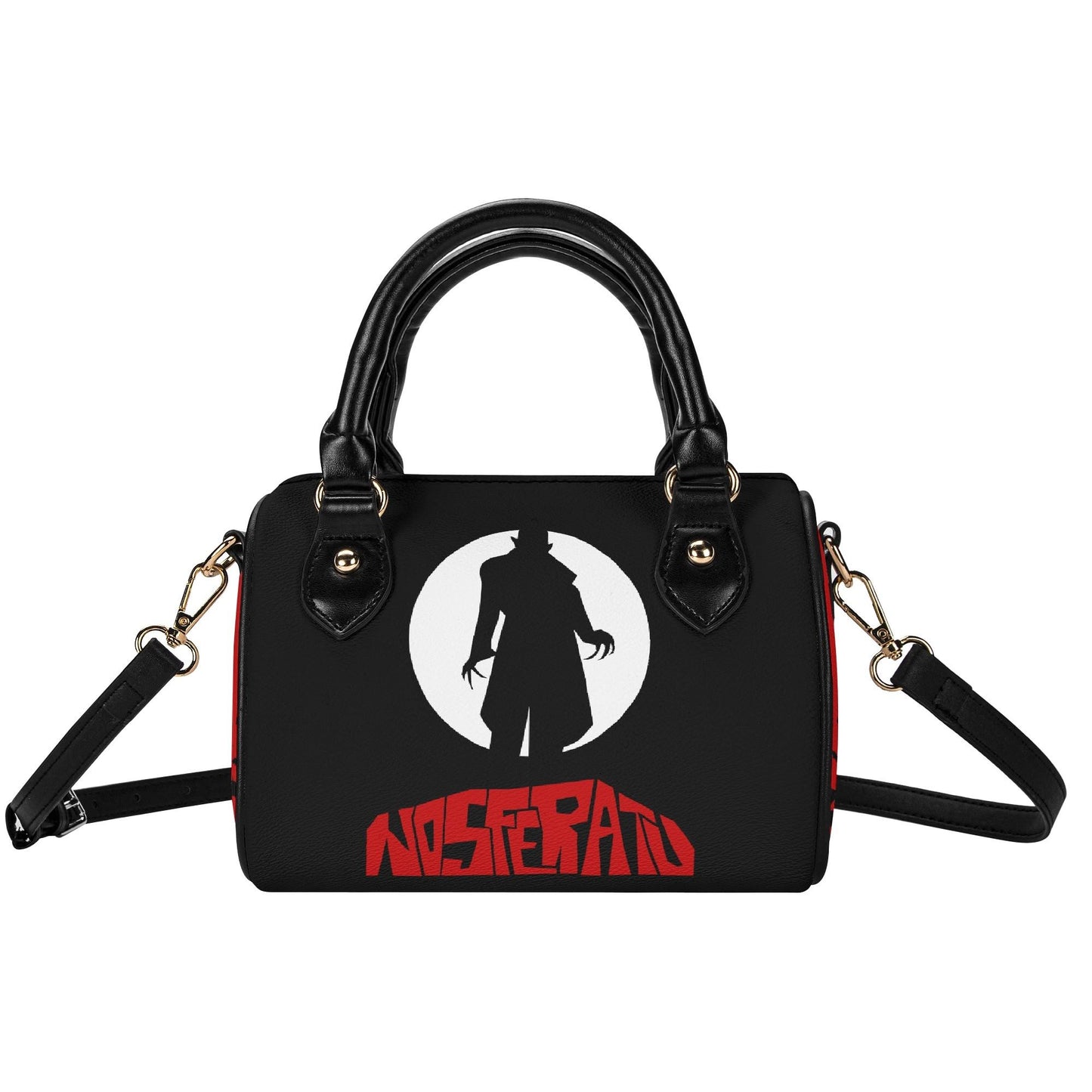 Nosferatu Leather Mini Boston Satchel Handbag