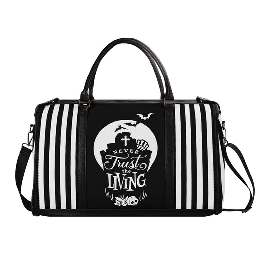 Strange & Unusual Leather Duffle Bag Foldable Travel Bag