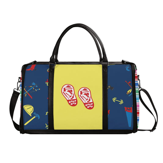 Wanna Play Leather Duffle Bag Foldable Travel Bag