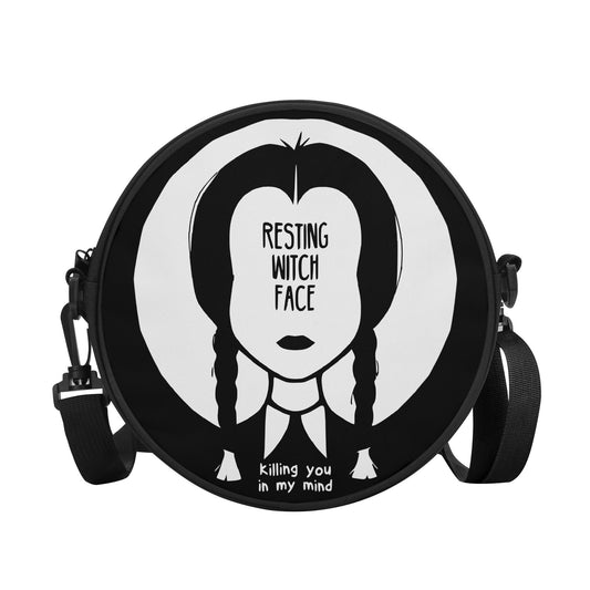 Resting Witch Face Satchel Bag