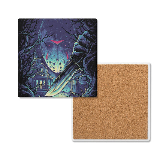 80's Horror Ceramic Coasters Set