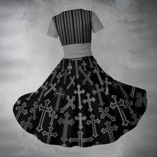 Cristina V Neck Midi Dress