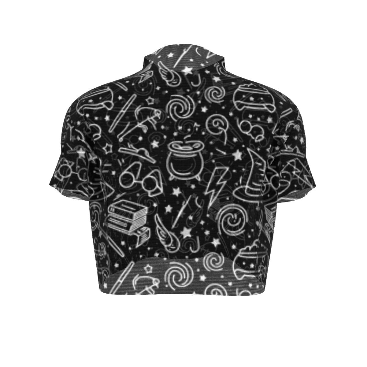 Magic Awakend Short Sleeves Mesh Crop Top