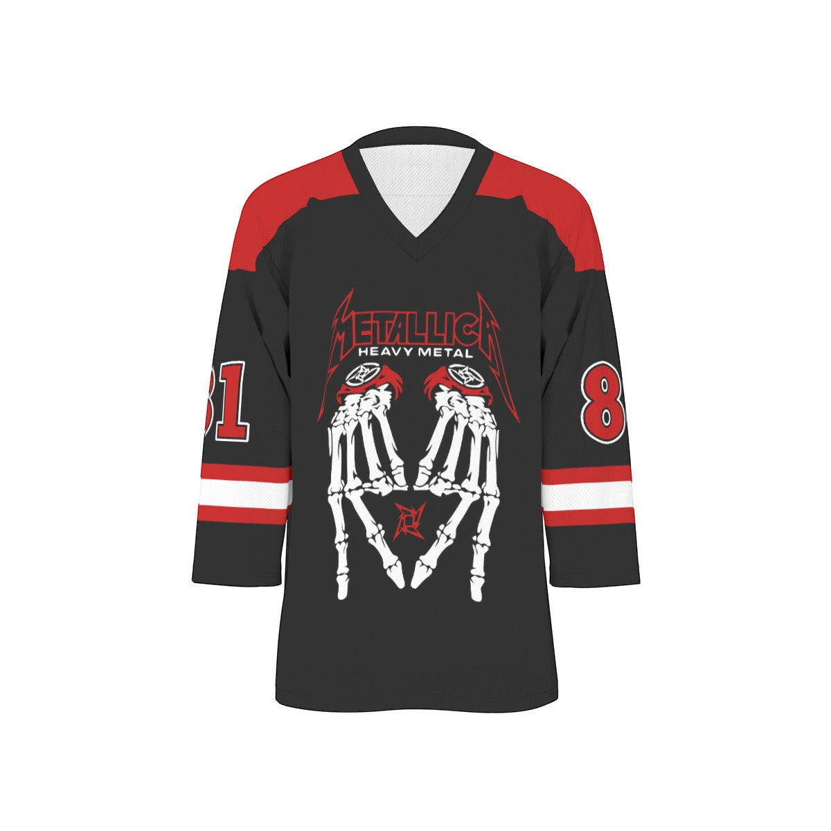 Metallica Unisex V-neck Hockey Jersey