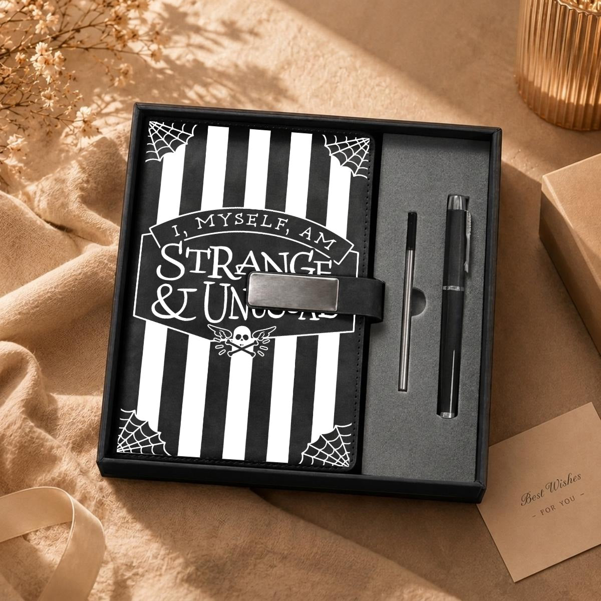 Strange & Unusual Notebook Gift Set with Metal Pen