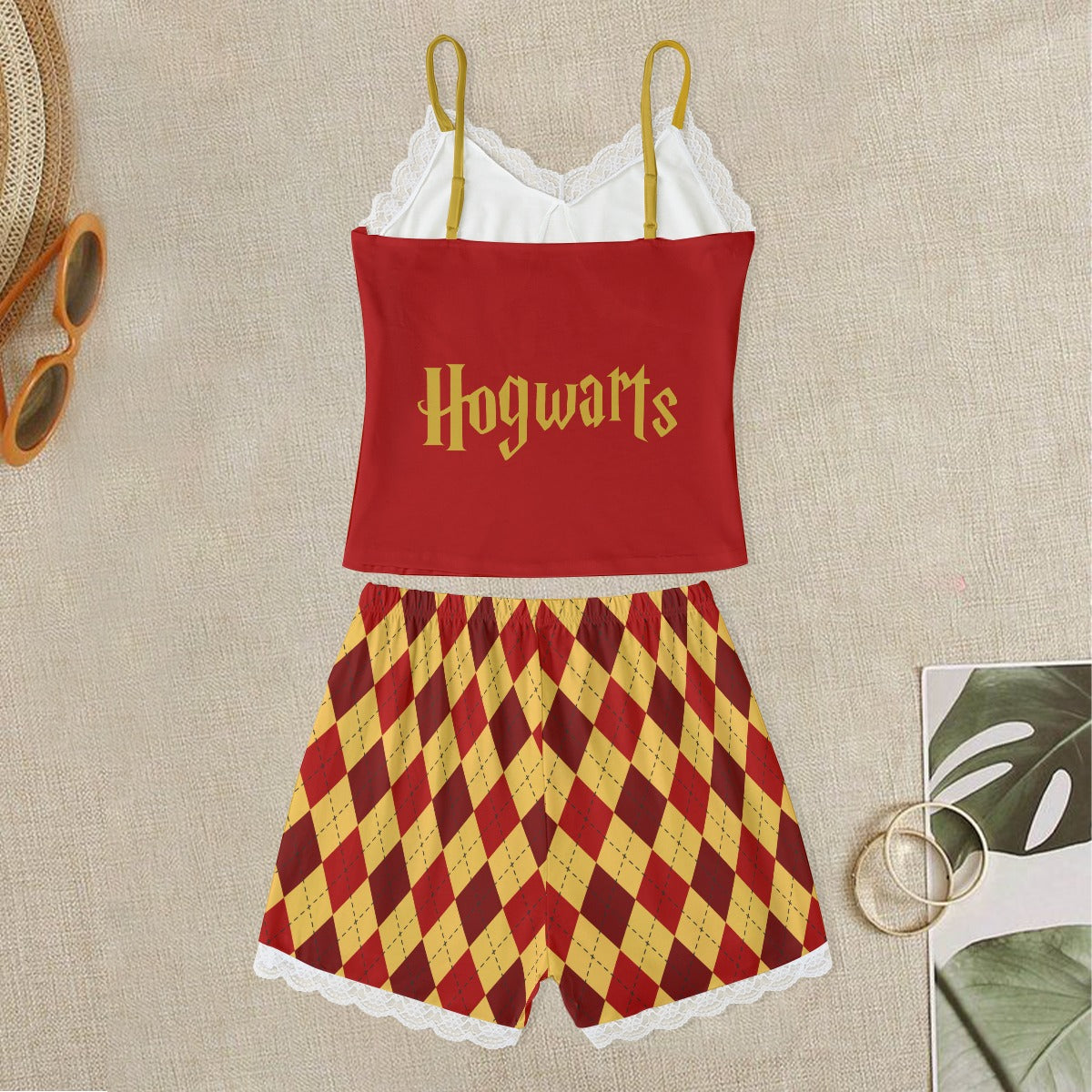 Gryffindor Cami With Lace Edge