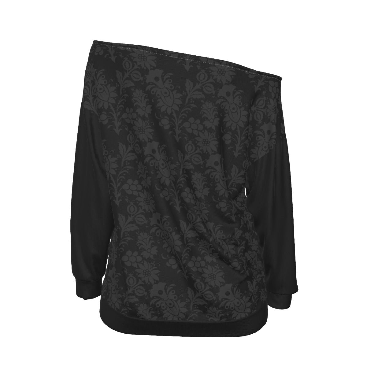 Unholy Flowers Oversized Off-Shoulder Sweatshirt