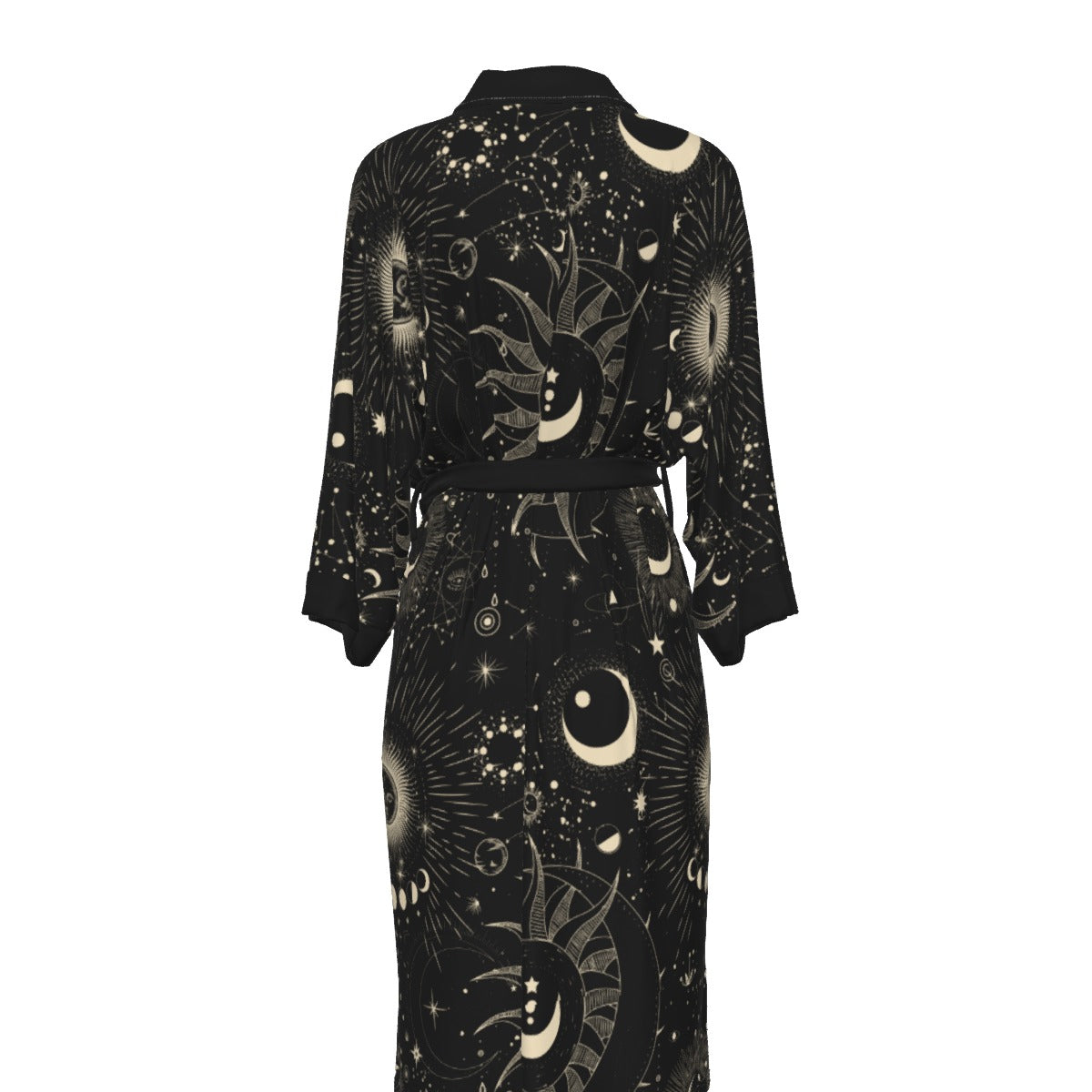 Stardust Satin Kimono Long Robe