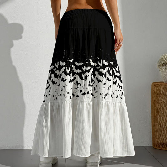 Release the Bats Pleated Long Skirt
