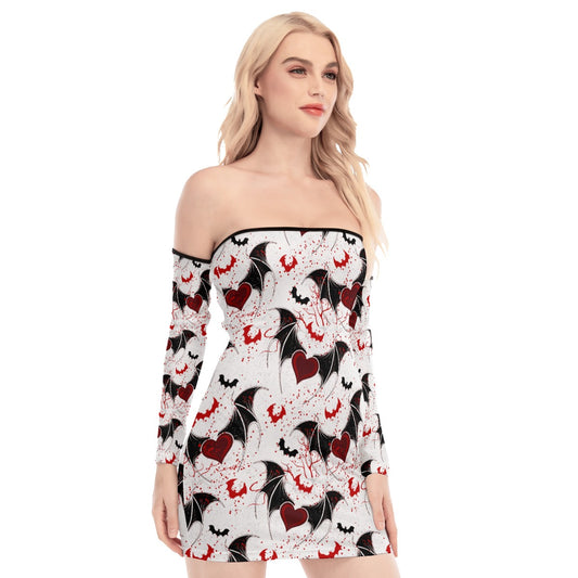 Blood Life Back Lace-up Dress