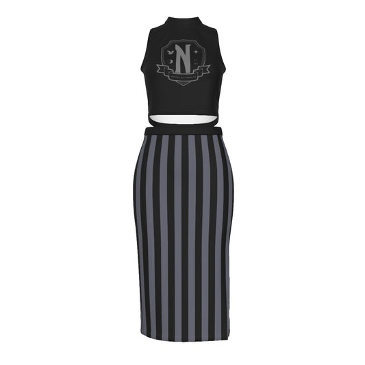 Nevermore Split High Skirt Set