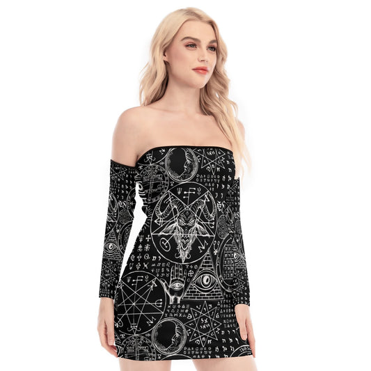 Dark Alchemy Lace-up Dress