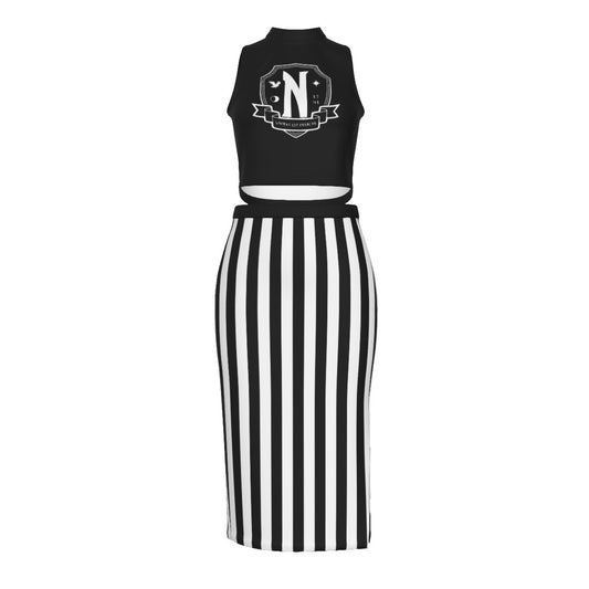 Nevermore Split High Skirt Set